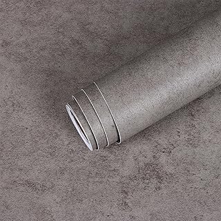 コンクリートシート 壁紙シール グレー リメイクシート 45cm×12m カッティングシート クロス 厚みあり はがせる壁紙 ウォールステッカー テープル のり付き 補修 模様換え おしゃれ DIY インテリア 耐熱 防水 キッチン ドア 玄関 家具リフォーム 装飾 リビング 部屋 キャビネット クローゼット