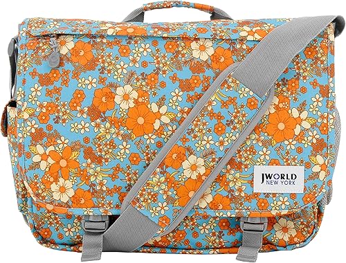 Miniatura 10 de J World New York Thomas - Bolsa de mensajero para computadora portátil para mujeres y hombres, bolsa de libros para niños