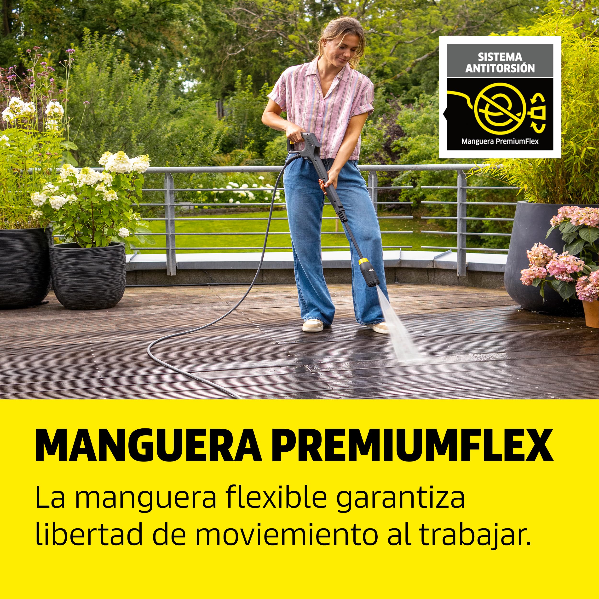 Kärcher hidrolimpiadora K 6 Comfort Premium Home, presión: 160 Bar, caudal: 510 l/h, Superficie: 50 m²/h, Peso: 18,2 kg, Manguera de Alta presión, enrollador de mangueras, Multi Jet 4 en 1, Kit Home