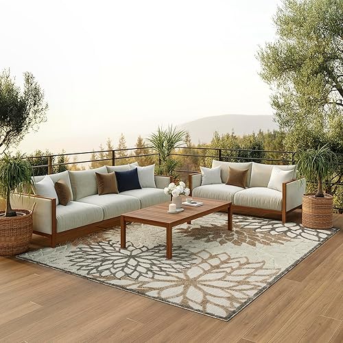 Nourison Aloha 7’x10′ Natural Indoor/Outdoor Rug