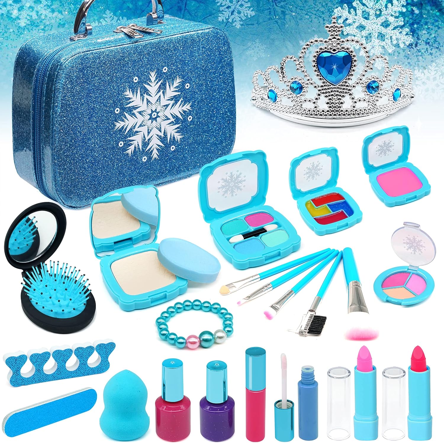 Enjoybot Kids Washable Makeup Toys Girls Real Kids Makeup Set for