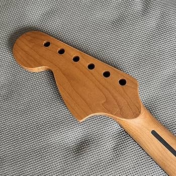 Amazon | 22フレットエレキギターネック、ローストメイプル指板