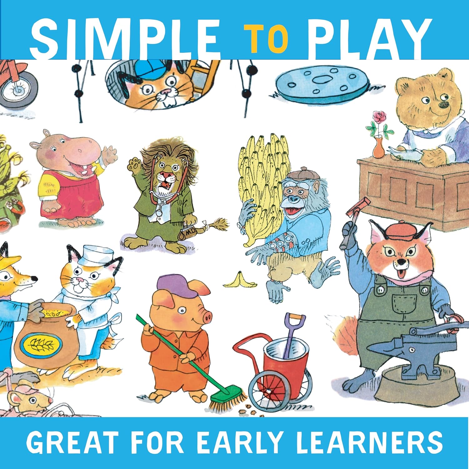 Briarpatch, Richard Scarry's What Do People Do Card Game, Based on Early Reader Books for Preschool, Kindergarten and 1st Grade