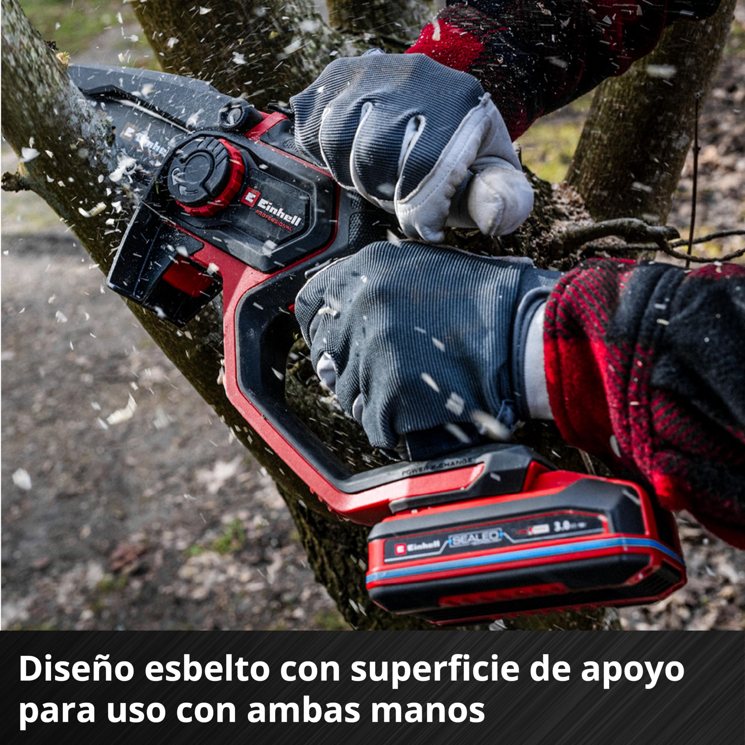 Einhell Professional motosierra de ramas con batería GP-PS 18/20 Li BL-Solo Power X-Change (18V, longitud de corte 15cm, brushless, velocidad de cadena 8m/s, lubricación de cadena autom., sin batería)
