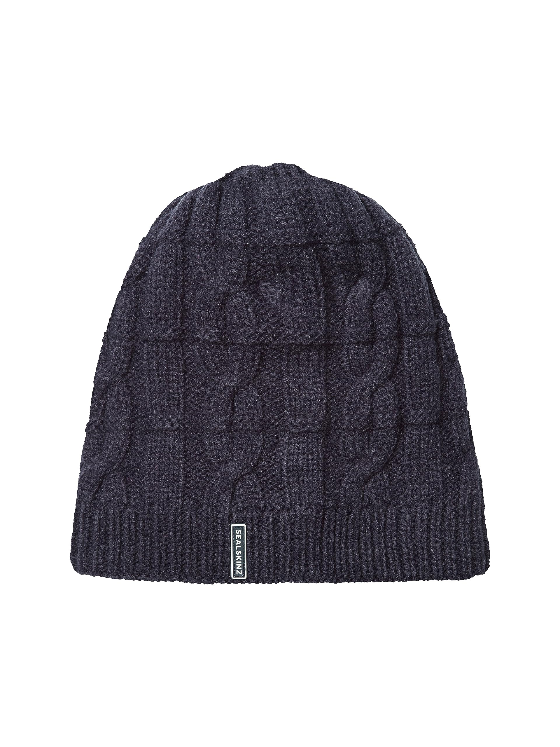 SEALSKINZ | Blakeney | Waterproof Cable Knit Unisex Beanie Hat | Everyday Outdoor Accessory | Lightweight & Breathable Navy