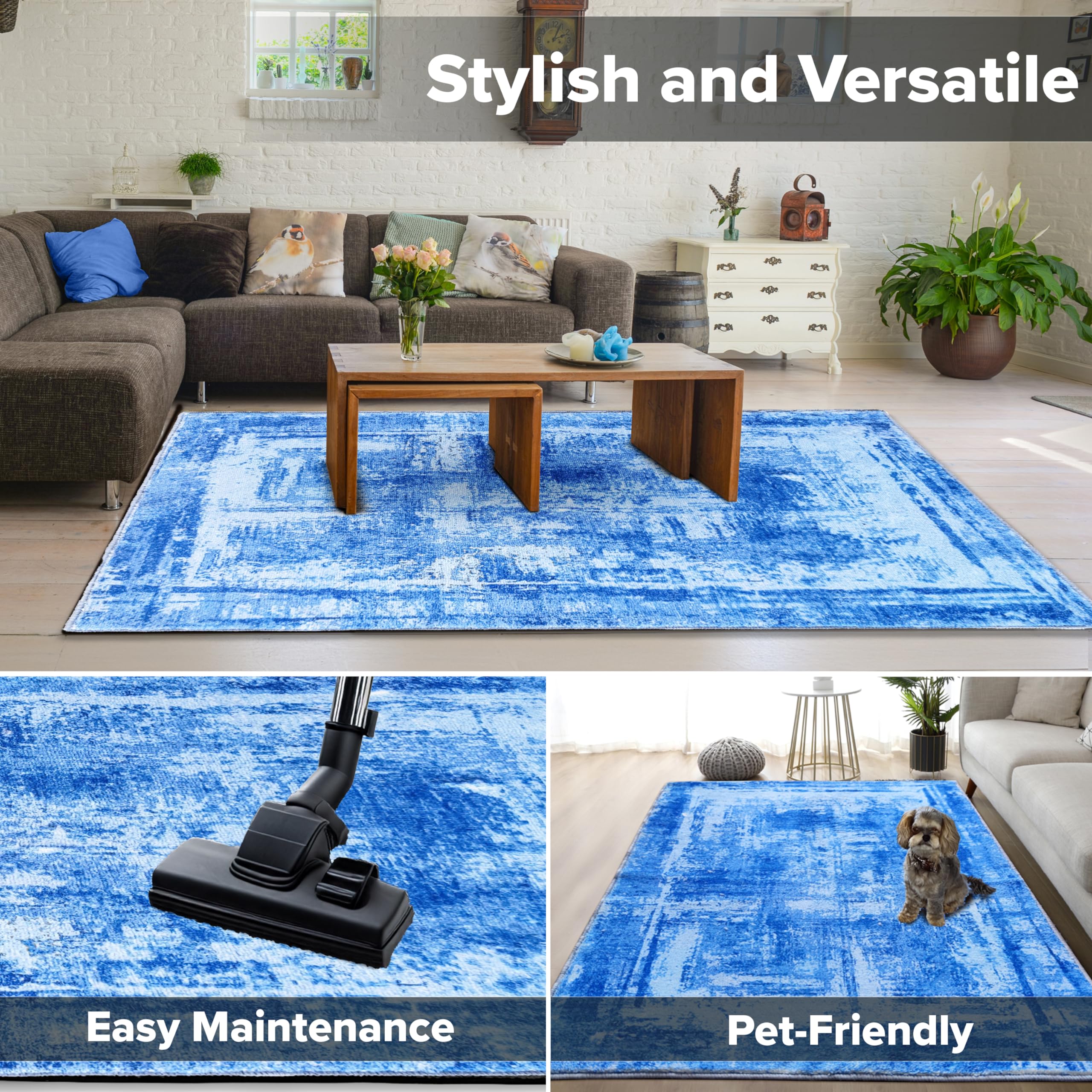 Amazon.com: Hudson Comfort 6x8 Area Rug – Faux Cashmere Living 