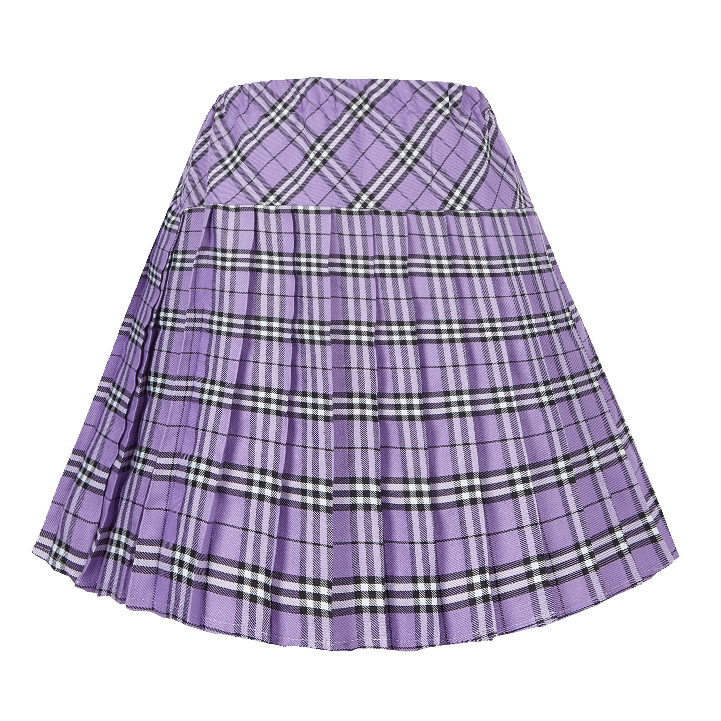 Condition photo showing New/Like New for urban coco women's elastic waist tartan pleated school skirt
