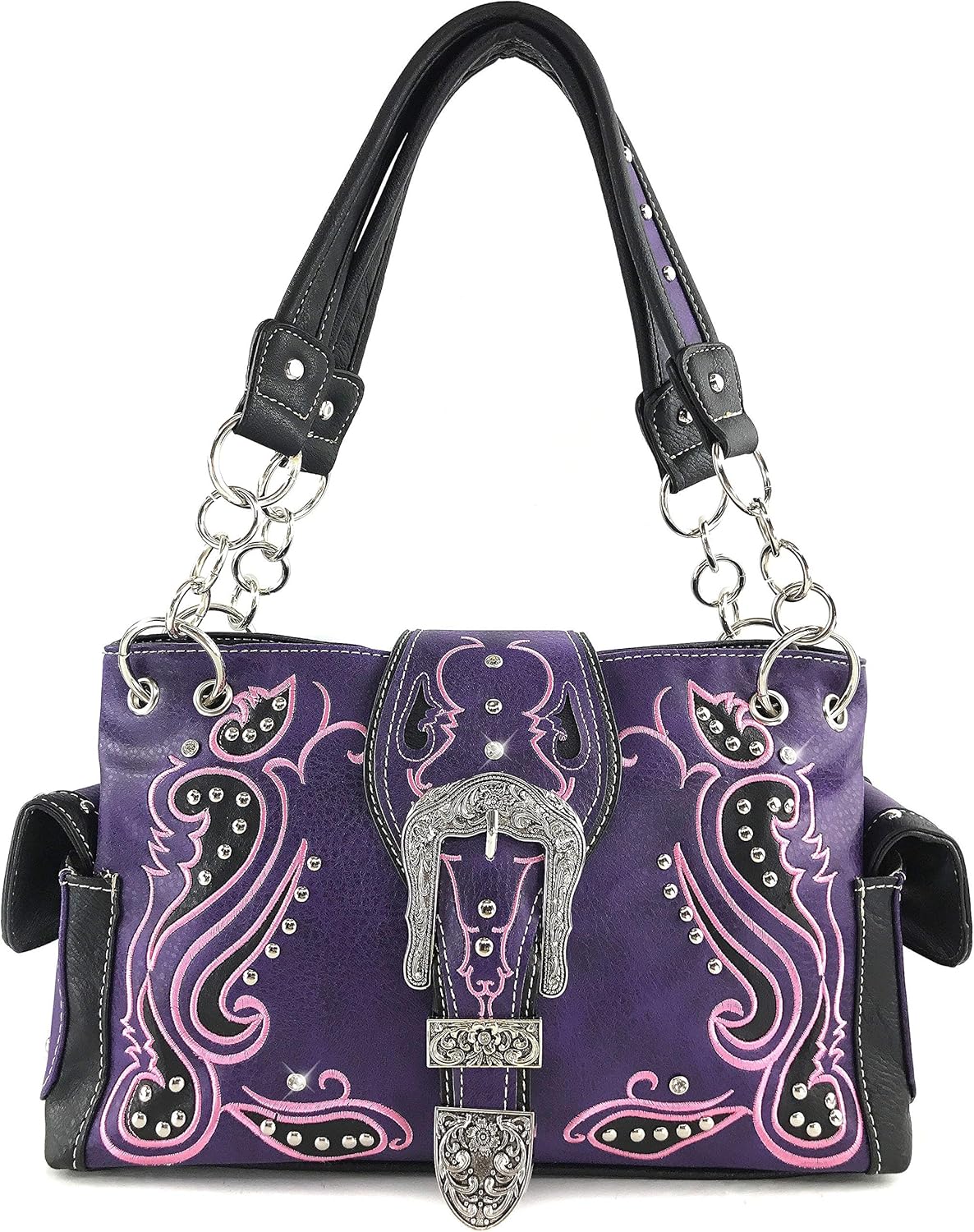 Zelris Western Paisley Buckle Women Conceal Carry Handbag Purse
