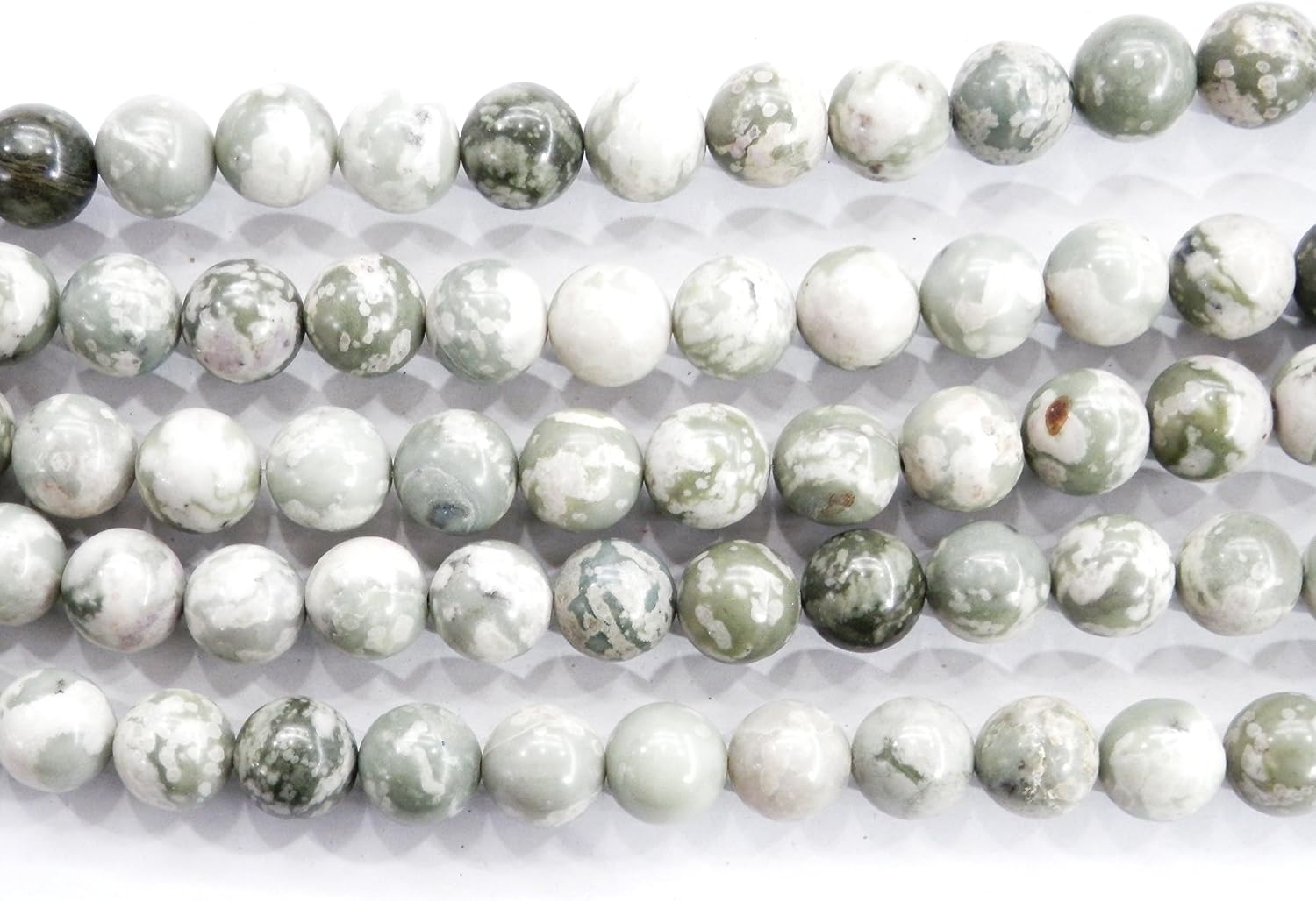 Fukugems Gemstone Beads for Jewelry Making Sold per Bag 5 Strands Inside (Peace Jade, 4mm) - Image 5