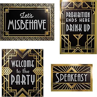 Creative Converting Wall Signs Decorations Kit, 10