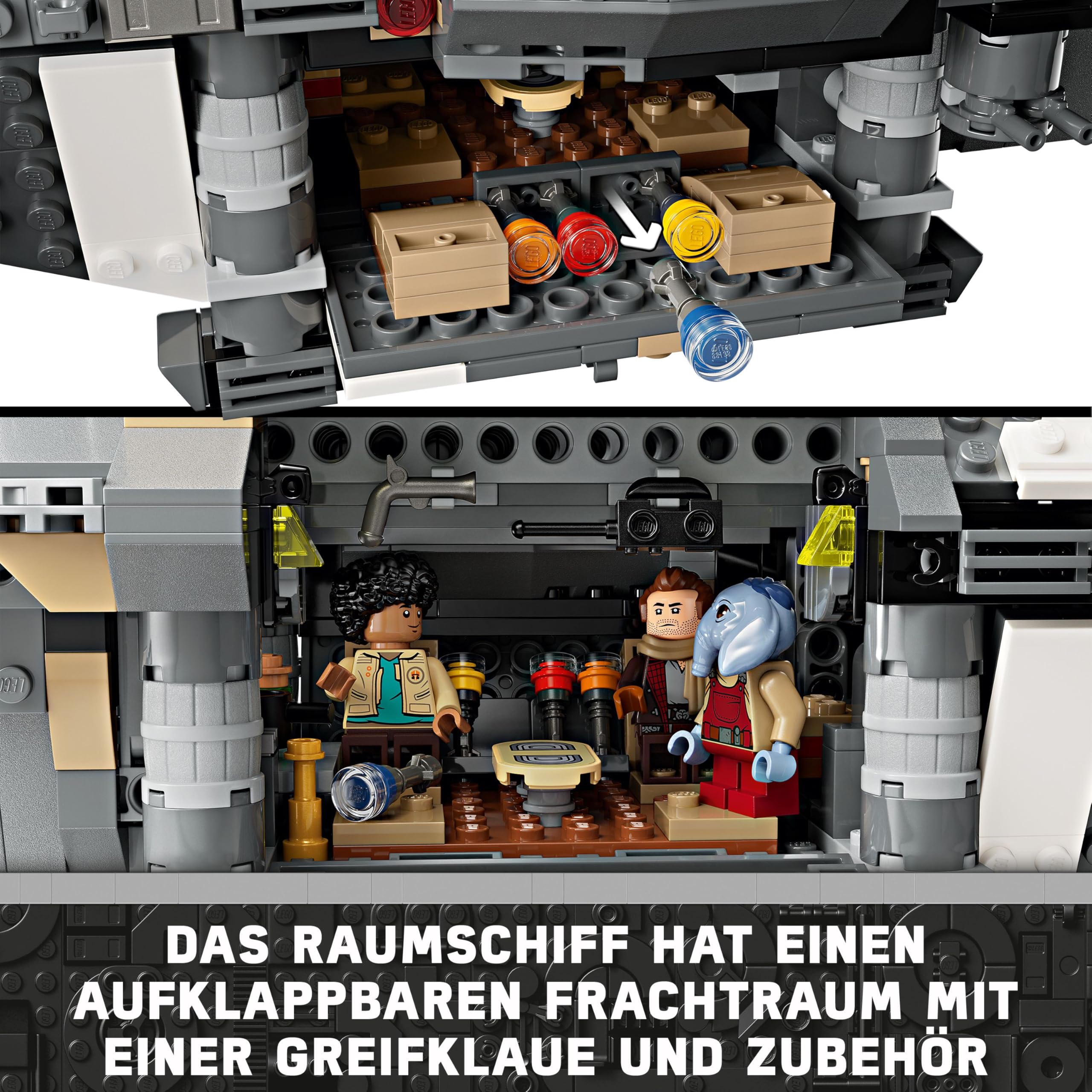 LEGO Star Wars: Skeleton Crew Die Onyx Cinder, Spielzeug-Sternenschiff zum Bauen und Sammeln für Jungen und Mädchen mit 5 Charakteren, Geschenkidee für Fans ab 10 Jahren 75374