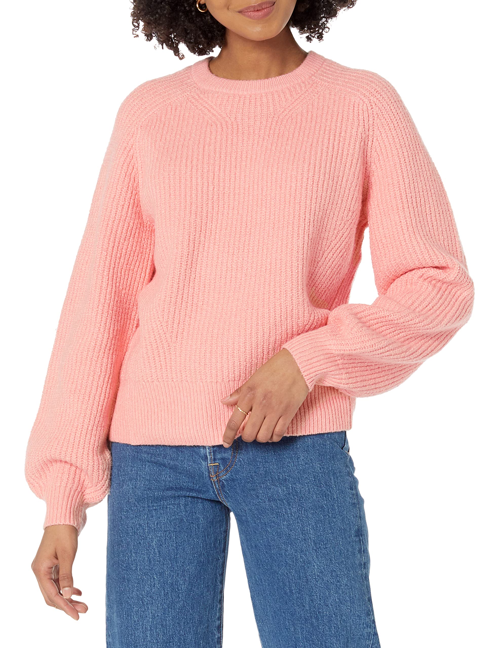 Amazon Essentials Ribbed Long Sleeve Sweaters for Women Crewneck