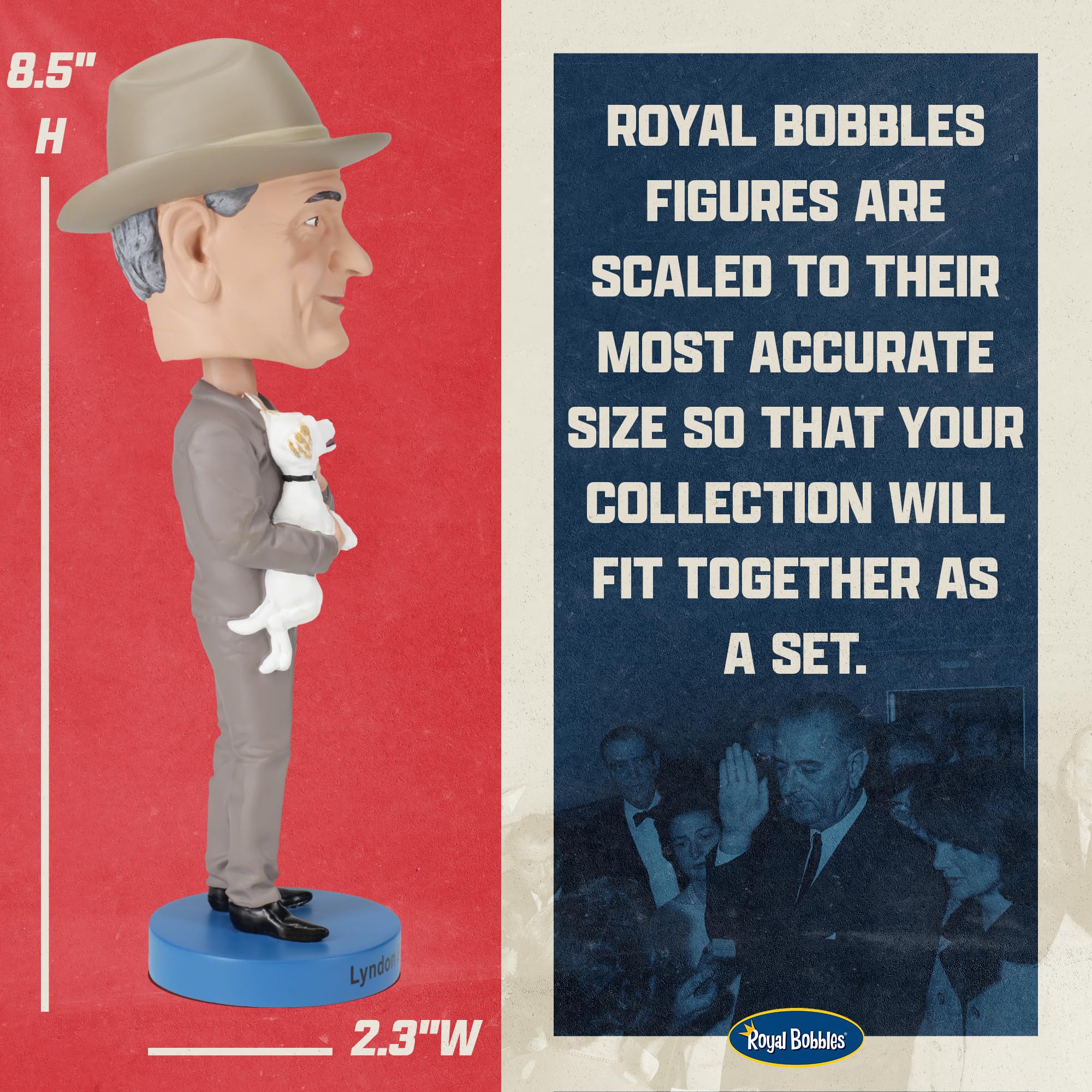 Amazon.com: Royal Bobbles Lyndon B. Johnson “LBJ”, 36th President