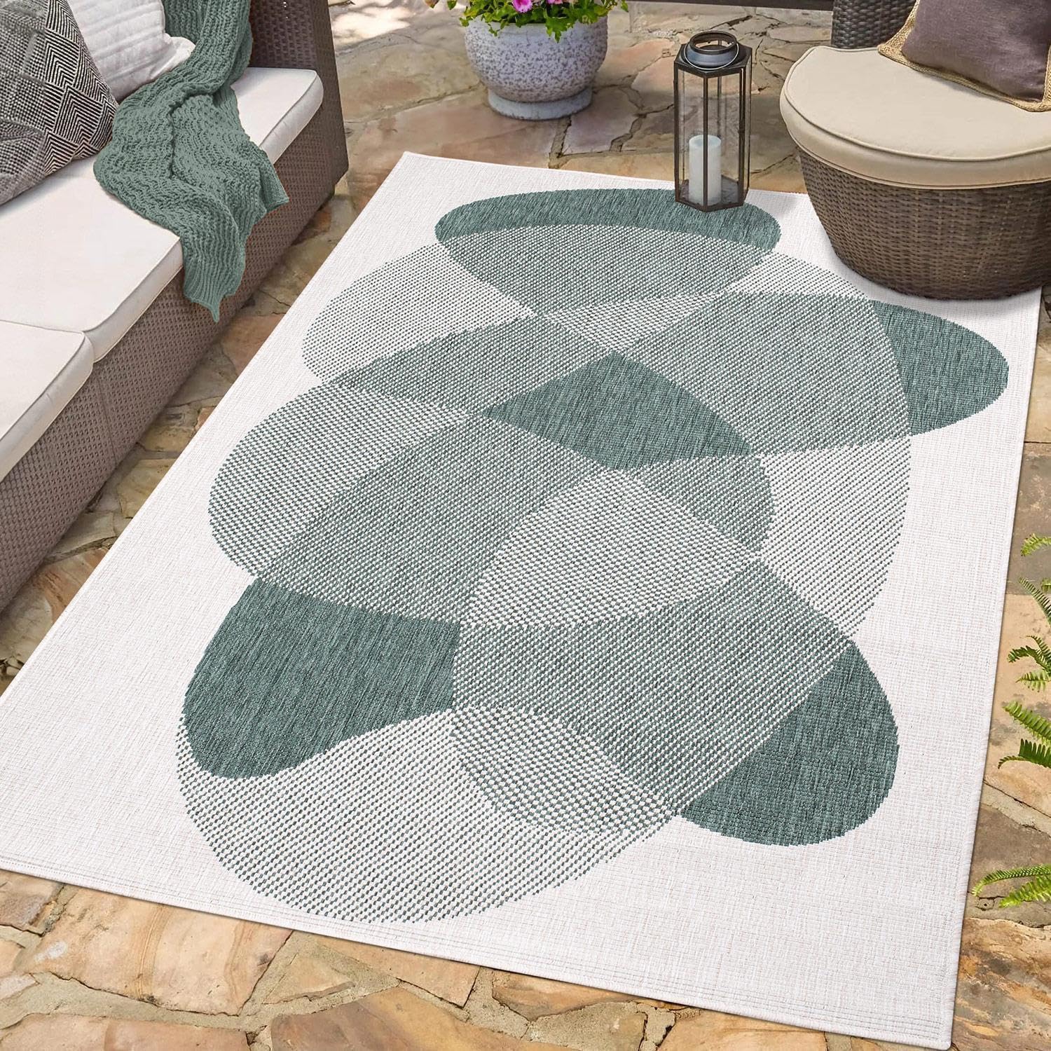 Tapis de balcon imperméable et résistant aux intempéries 160x230cm