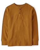 boys Long Sleeve Thermal Henley Shirt