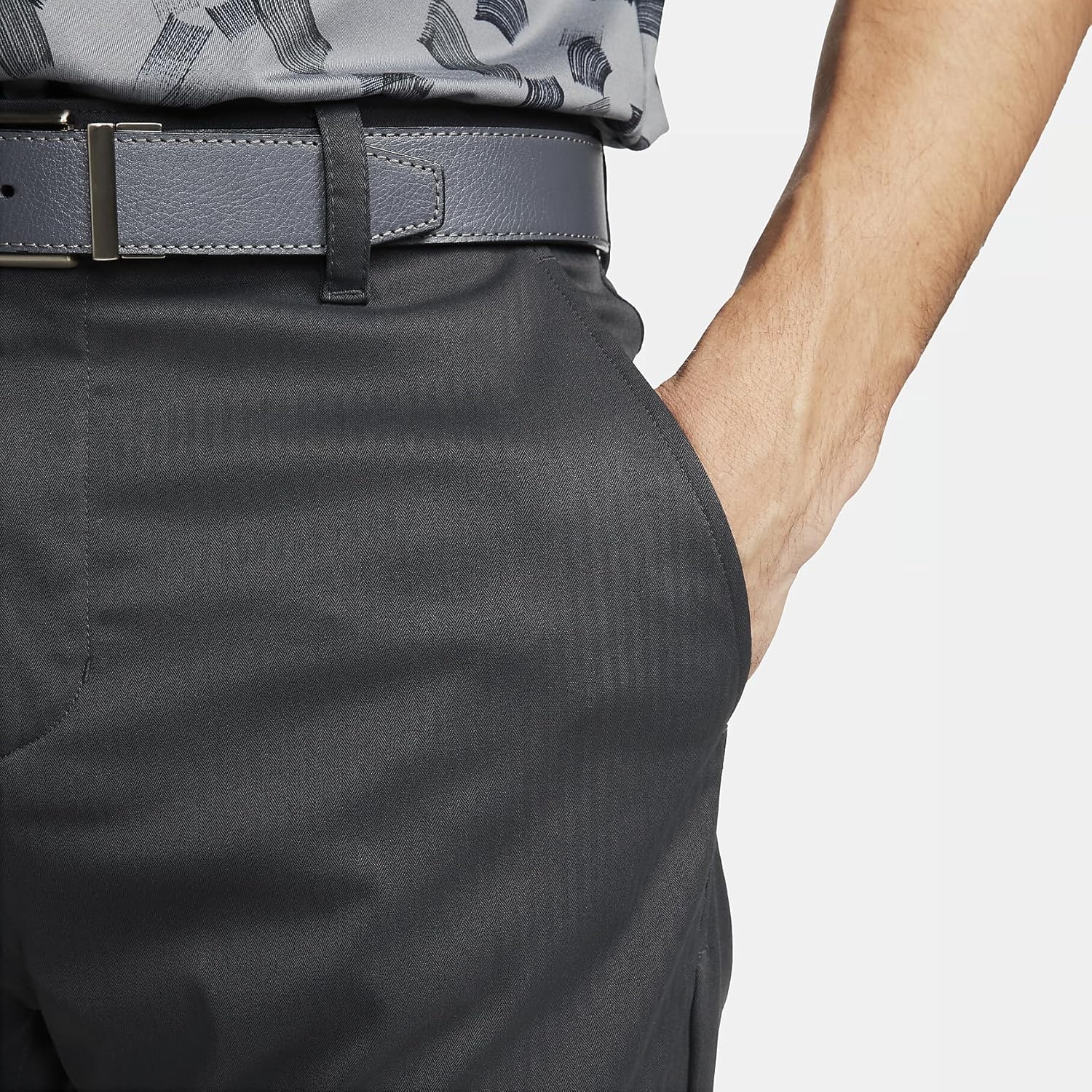 Nike Tour Repel Men's Chino Golf Pants (Dark Smoke Grey/Black, FD5619-070) Size 30x30 - Image 3