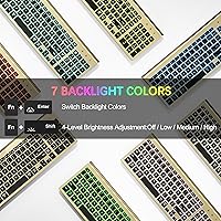 Vista 3 de TopMate Combo de teclado y mouse inalámbricos ultradelgados, 2.4G silencioso compacto USB 2400DPI mouse e interruptor de tijera, juego de teclado