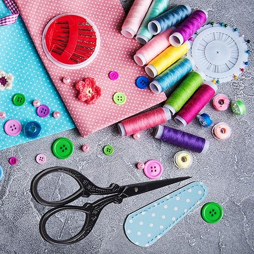 Miniatura 6 de Tijeras pequeñas de 3.6 pulgadas para bordar, coser, ganchillo y punto de cruz, tijeras de punto de cruz, tijeras afiladas para manualidades con