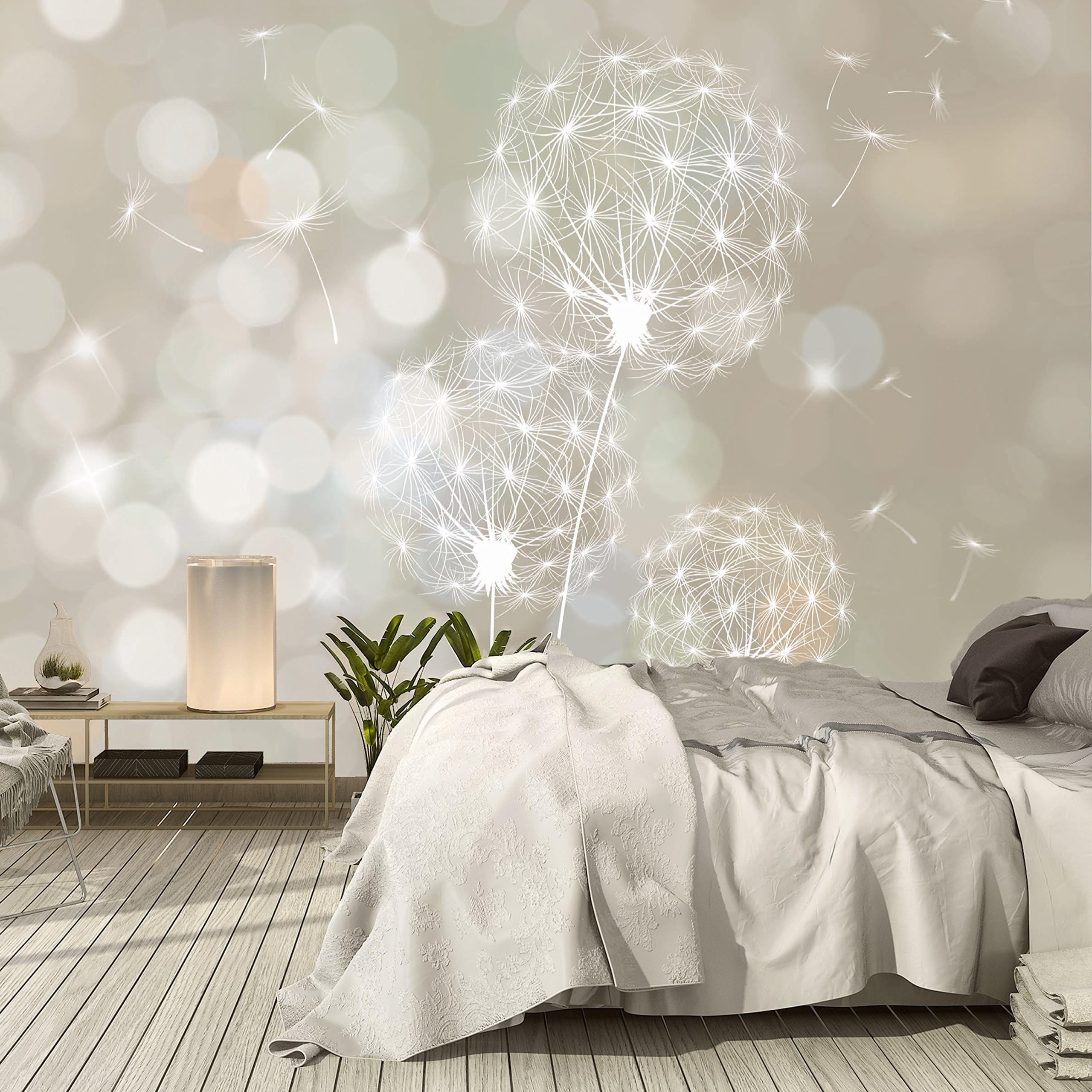 murimage Dandelion Flower Wallpaper 366cm x 254cm Photo Mural Garden Plants Twinkle Girls Room Wallpaper Glue Included
