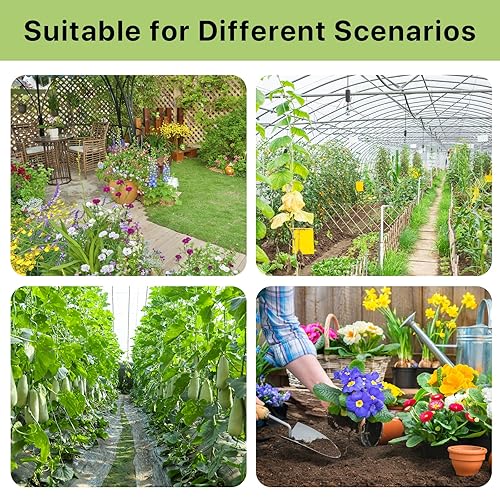 Miniatura 5 de Sistema de riego por goteo sistema de riego de jardín mejorado 2025 con tubo de 46 pies y 12 pulgadas, nuevo rociador automático de conexión rápida