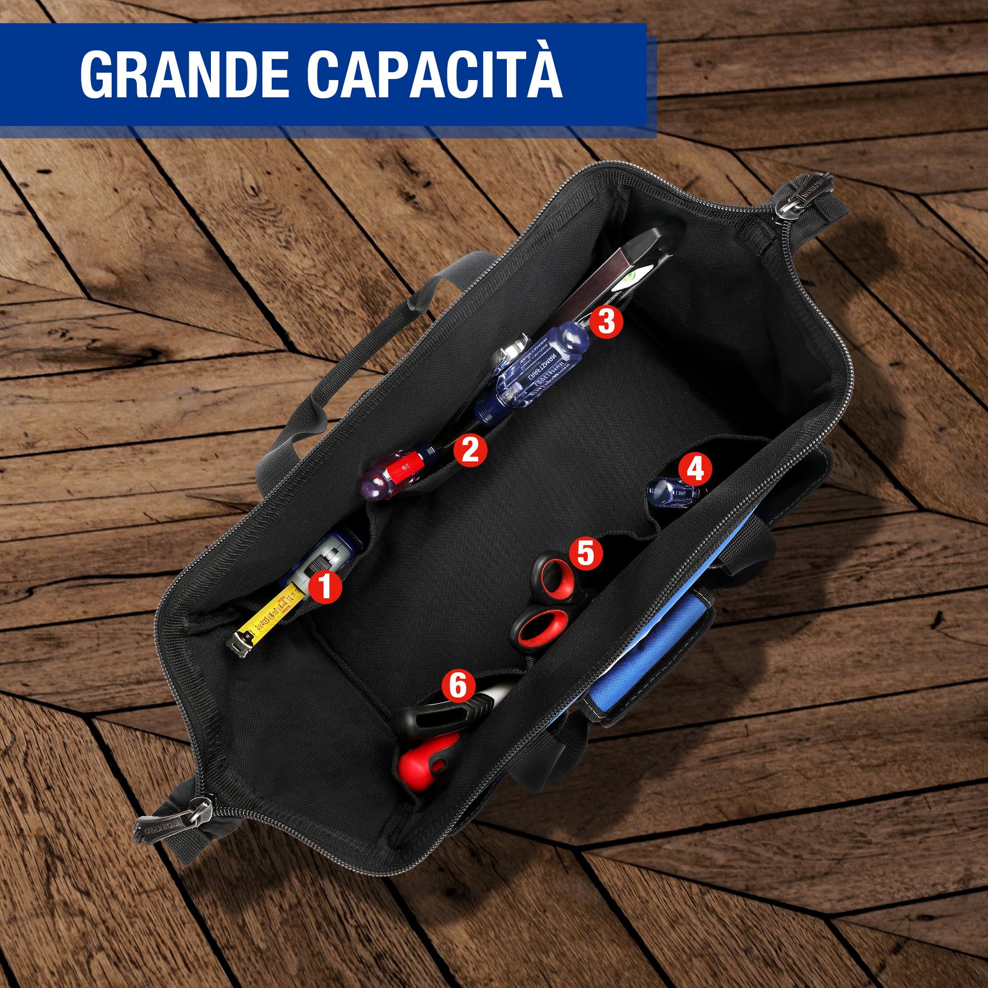 WORKPRO Borsa per attrezzi unisex