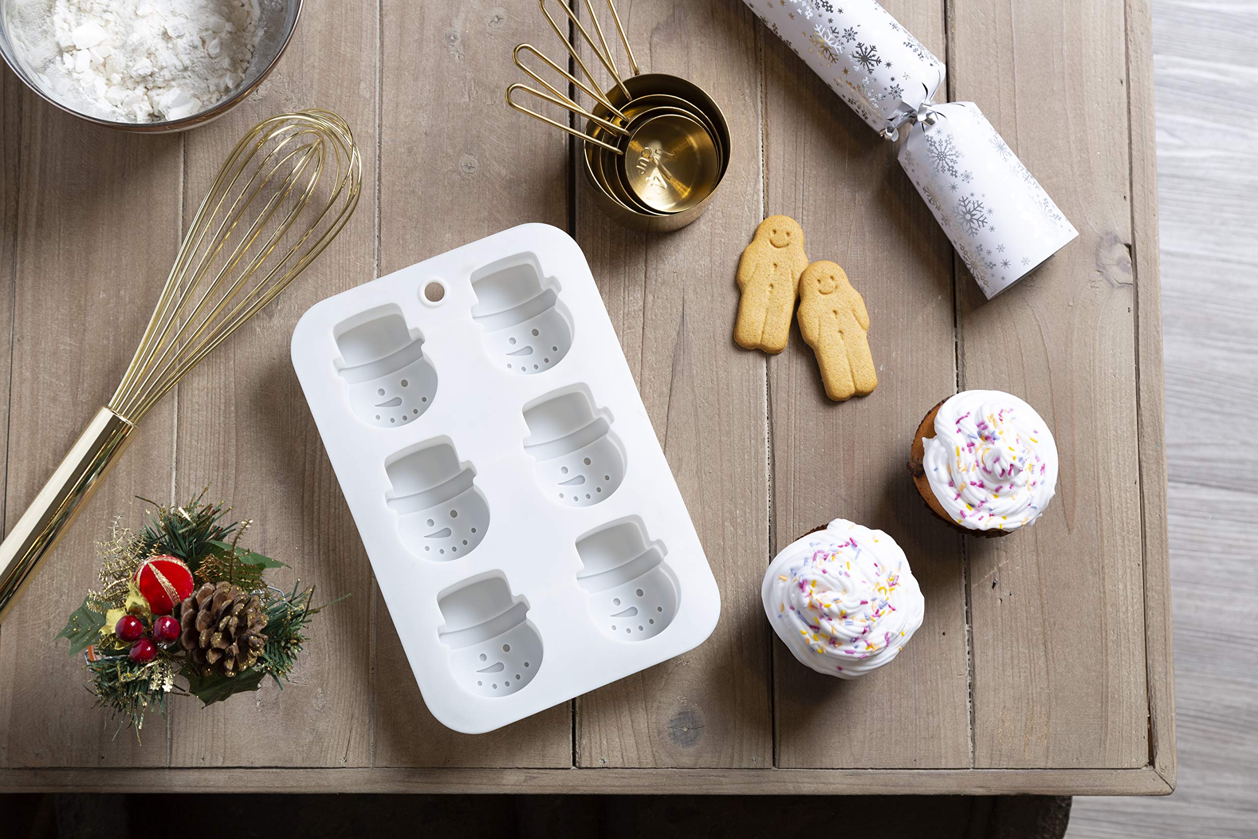 KIT 4 STAMPI TERMOFORMATI PER CIOCCOLATO FORMA PUPAZZO DI NEVE 248X188 MM