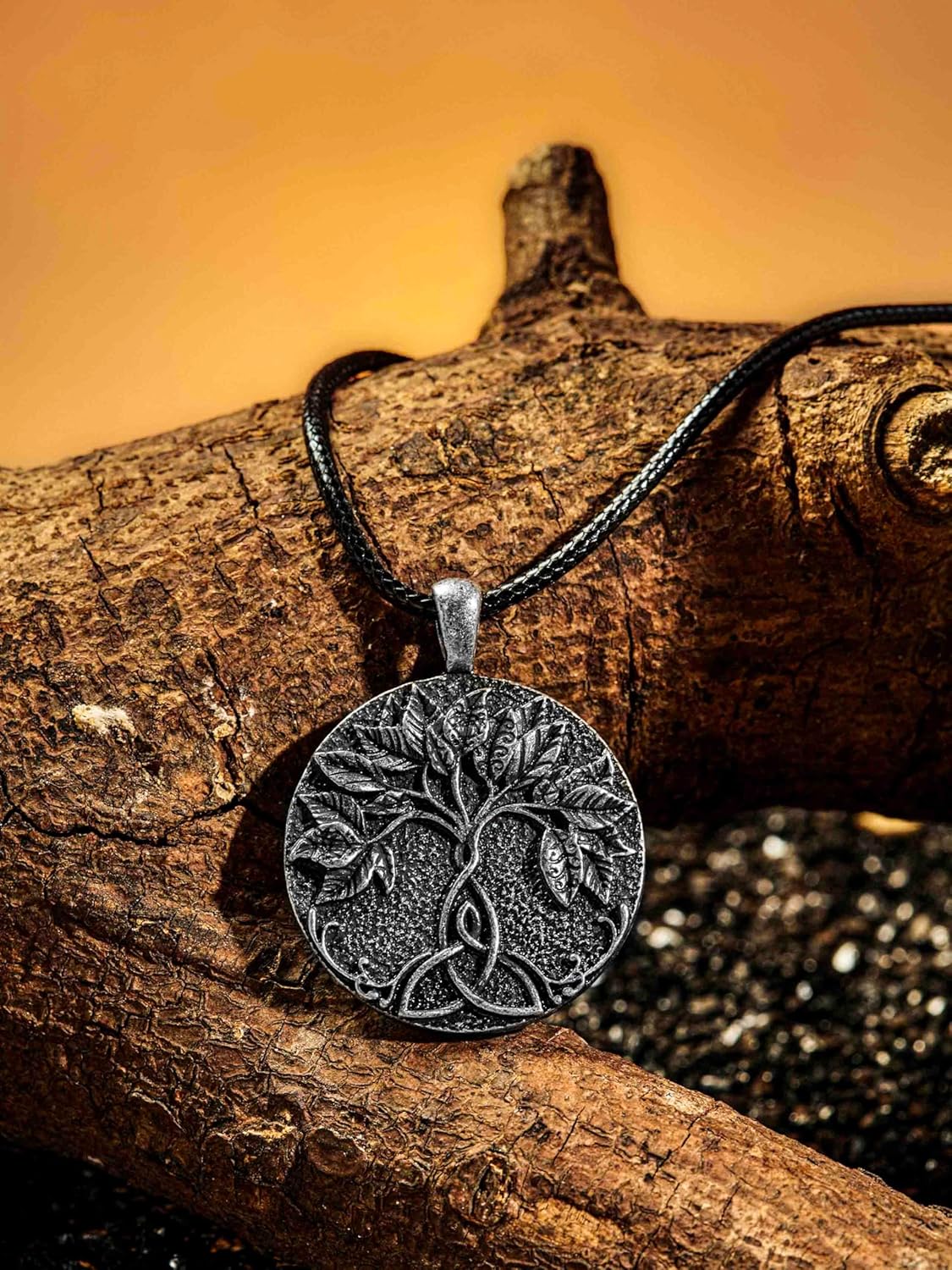 HAQUIL Viking Celtic Wiccan Tree of Life Pendant Necklace, Tree of Life Jewelry Gifts for Men and Women - Image 2