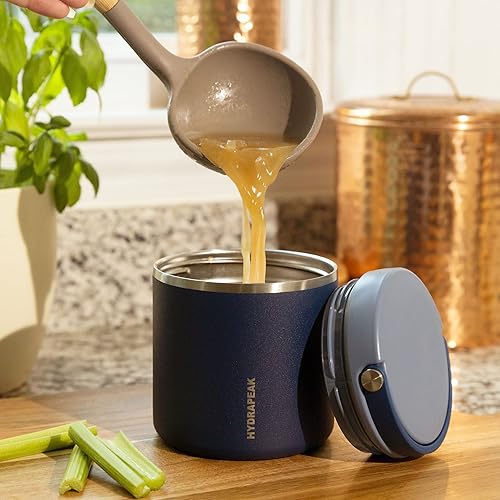 Miniatura 6 de Hydrapeak Termo de acero inoxidable de 25 onzas con aislamiento al vacío, termo para alimentos calientes y alimentos fríos, boca ancha a prueba de