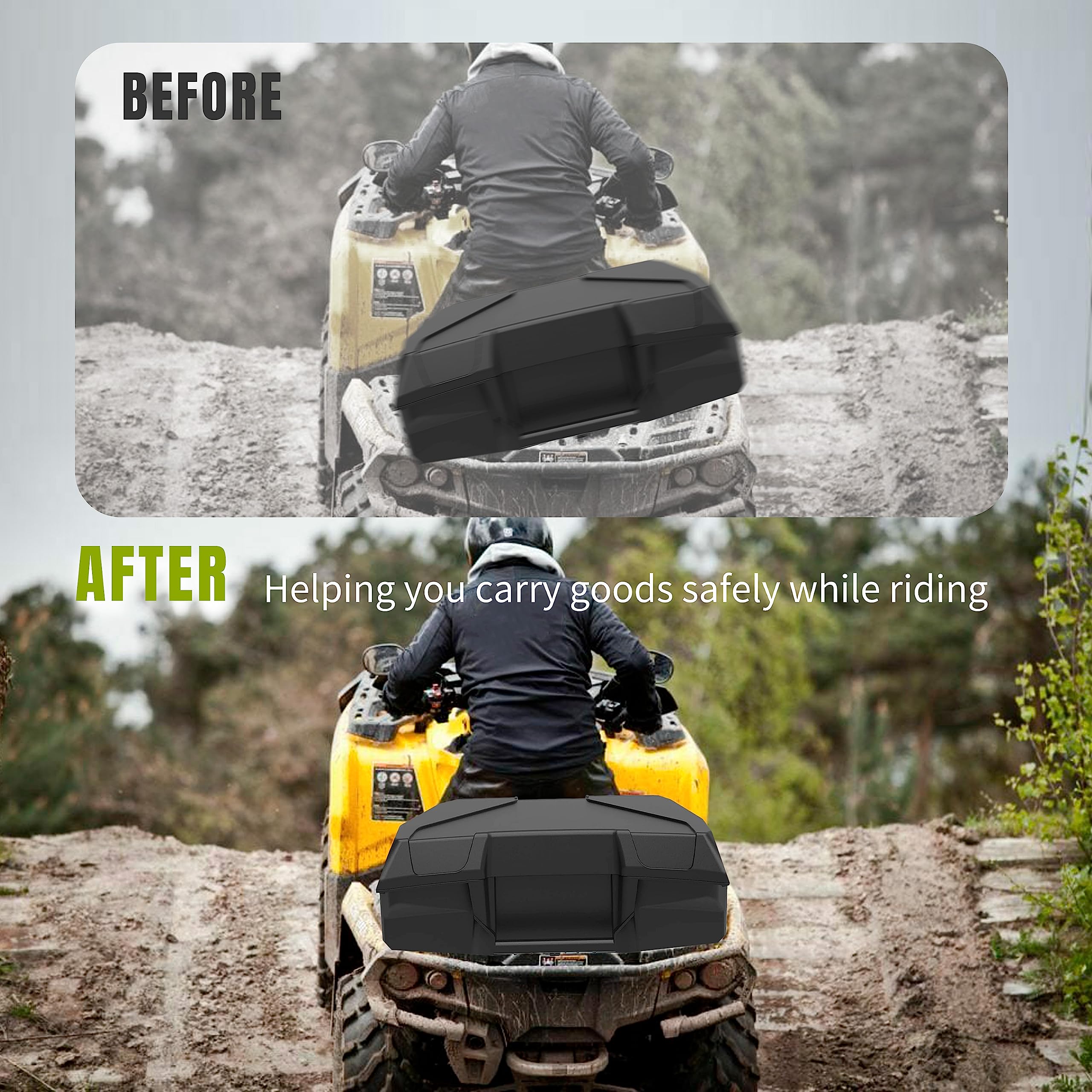 KATIMOTO Base Kit Mounting Bracket Kit for Can-Am Outlander L & Outlander L Max Accessories, Replace OEM # 715002350, 4PCS, Black