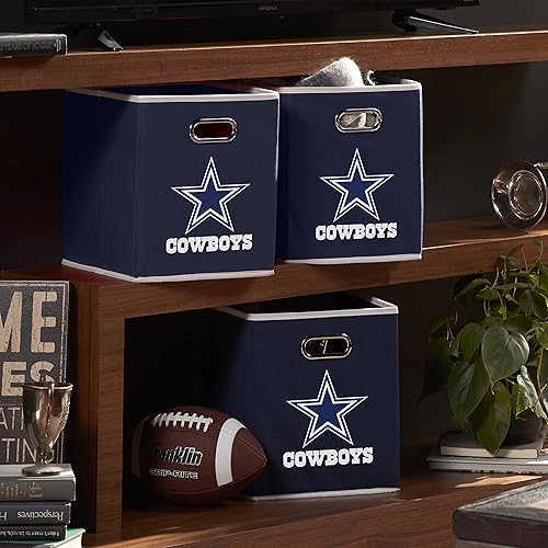 Miniatura 138 de Cubo de almacenamiento Franklin Sports, de tela, del equipo de la NFL, apto para adaptarse a contenedores de almacenamiento (11 x 10.5 x 10.5), San