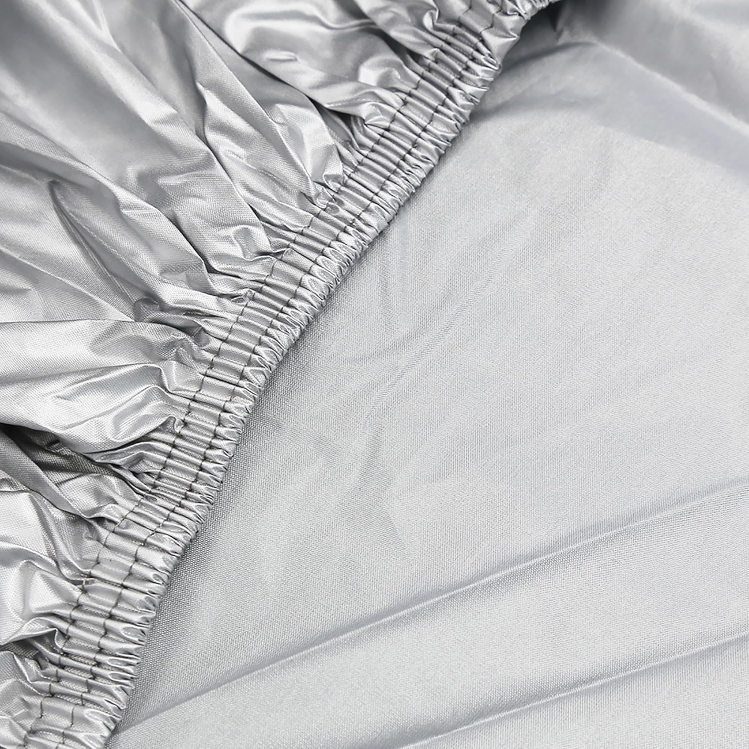 uxcell XXL 190T Motorcycle Cover Silve Black Tone Outdoor 104 Inch for Kawasaki