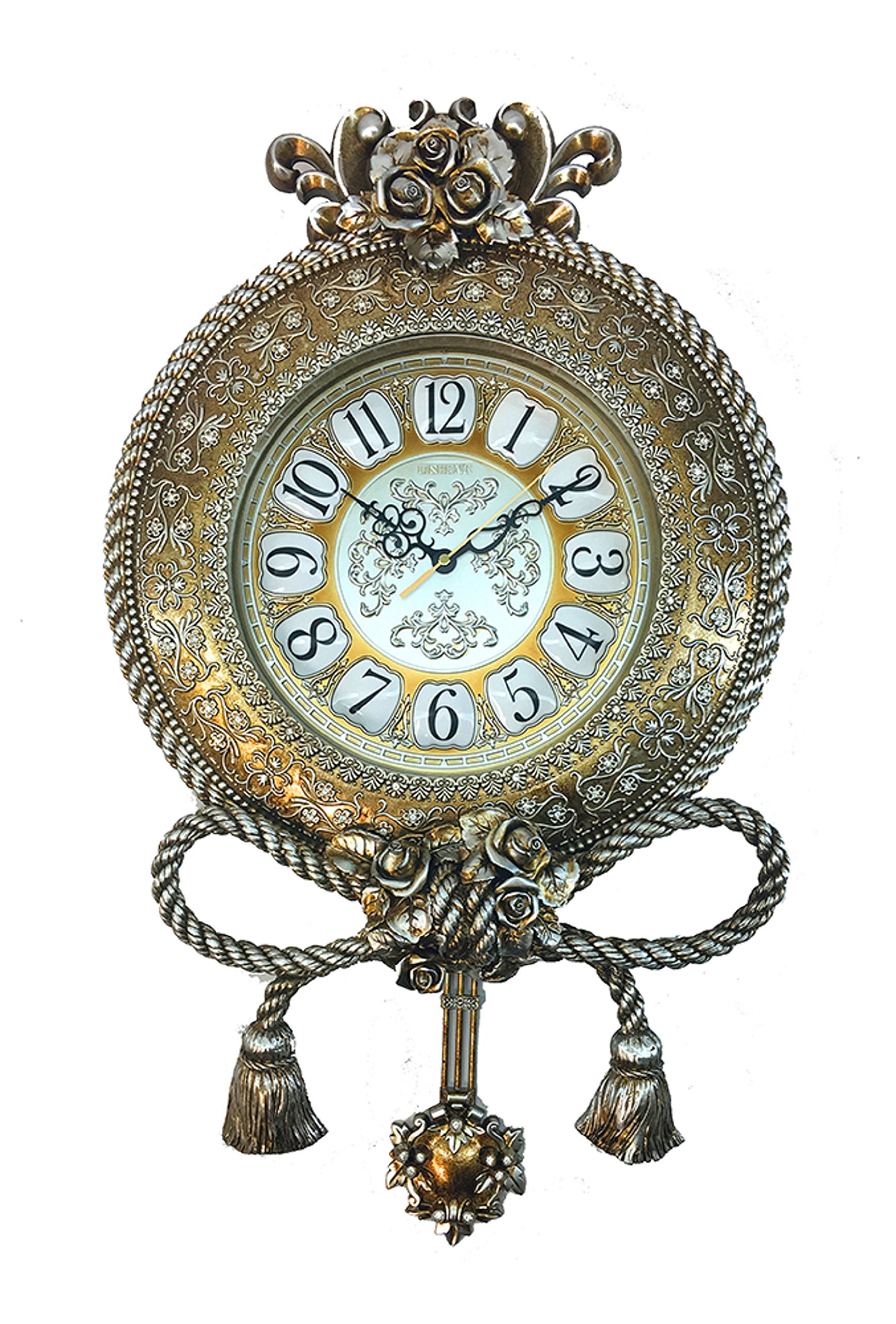 Amazon.com: Imported Gift Depot Antique Distressed Gold Wall Clock