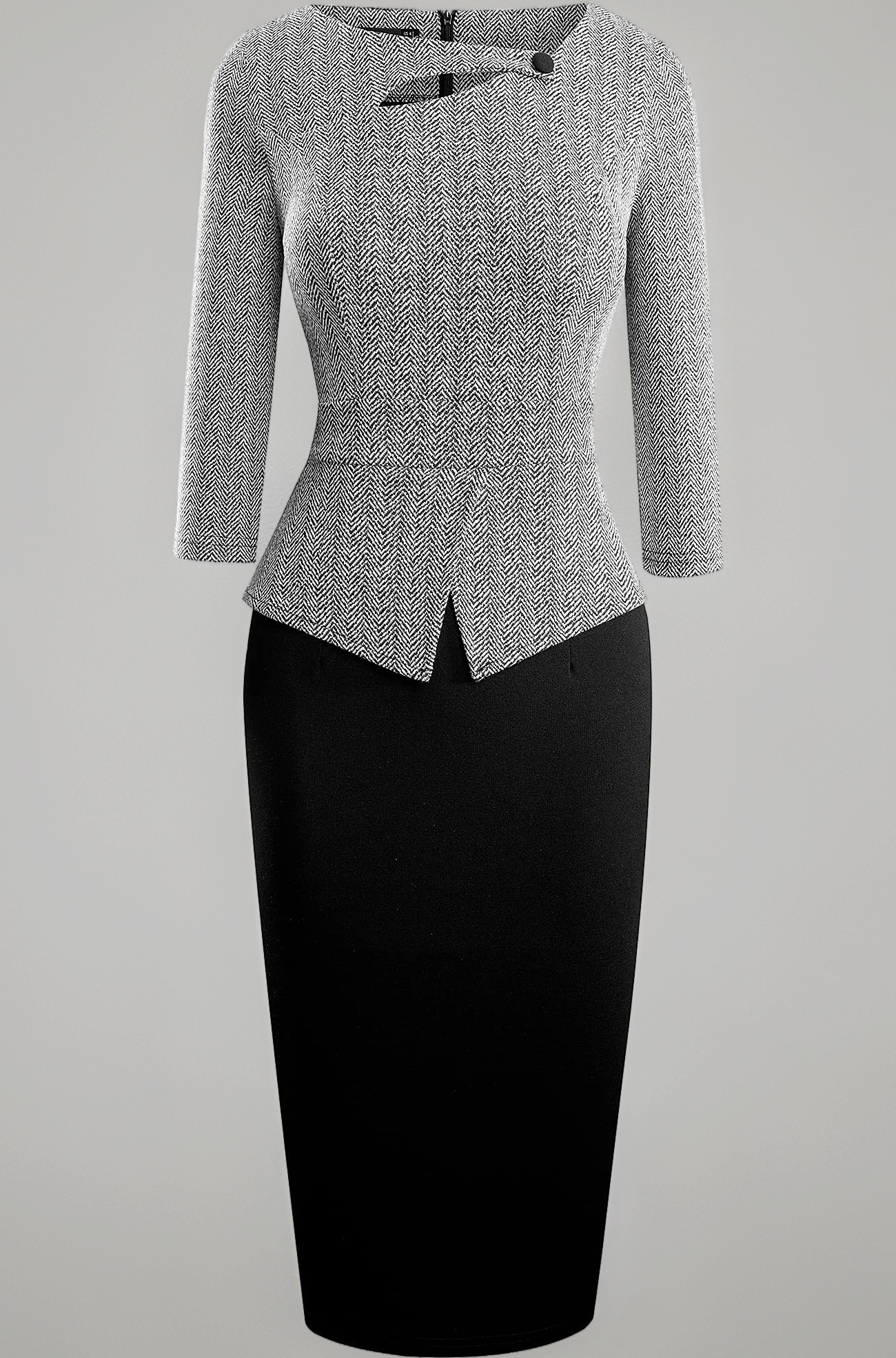 HOMEYEE Women's Elegant Chic Bodycon Formal Dress B288