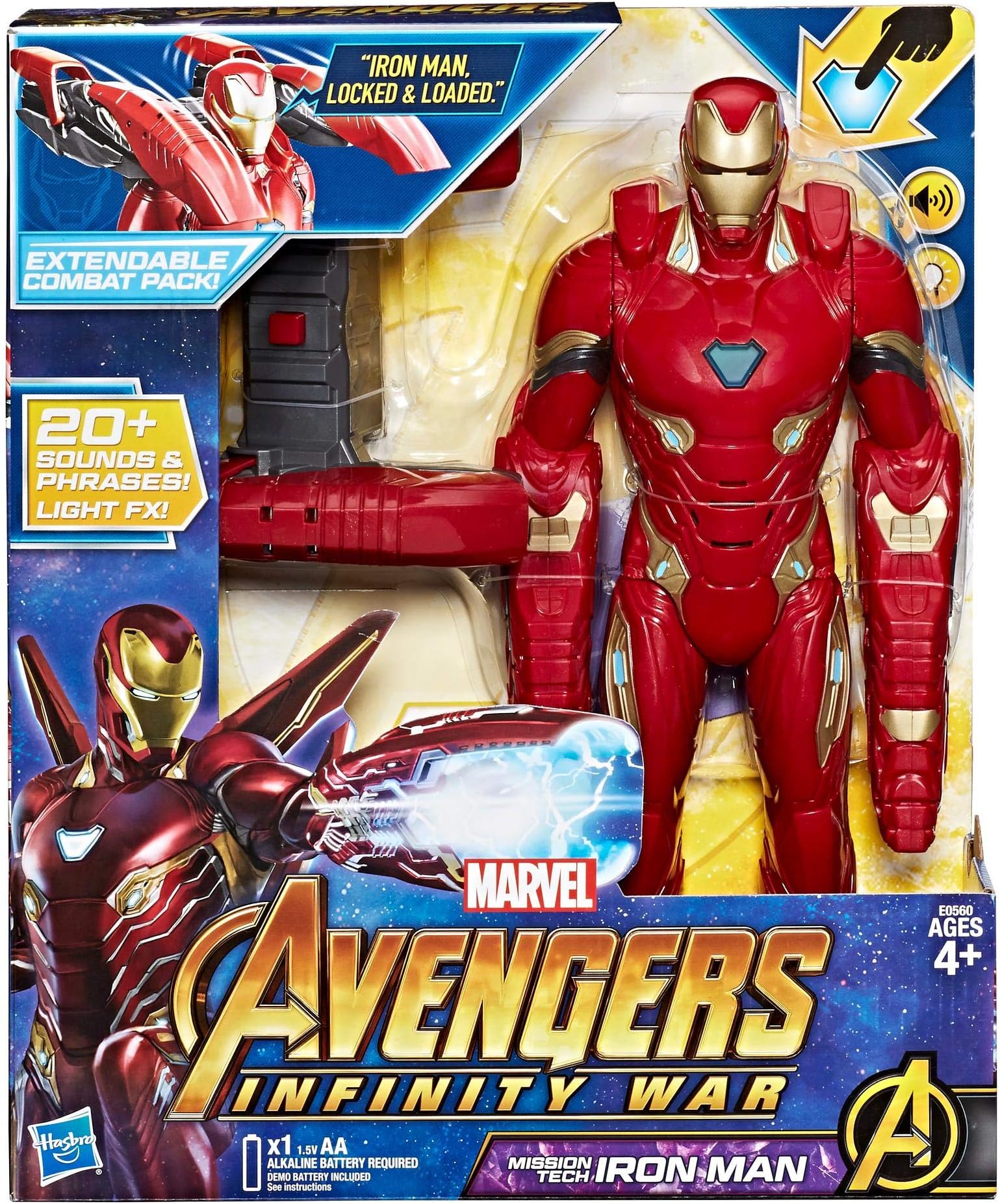 Avengers: Infinity War - Iron Man Mission Tech Titan Hero with Accessory (Figure, Action Figure), E0560103