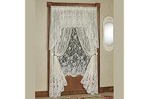 Enchanting Roses Lace Curtain Panel Panel 56 x 84: Unparalleled Elegance for Your Windows