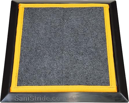 Shoe Sanitizing - Sports Mat 1/2" Deep Yellow Insert