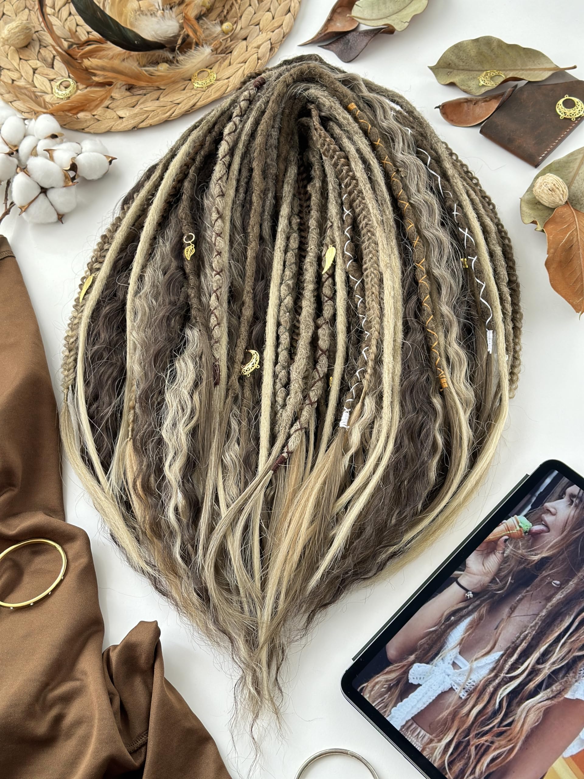 Amazon.com: Synthetic Crochet Dreads — New BOHO Combination  display picture 1