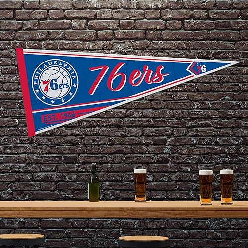Miniatura 2 de Rico Industries NBA Basketball 12" x 30" Felt Wall Décor Pennant - Great for HomeBed RoomMan Cave Décor