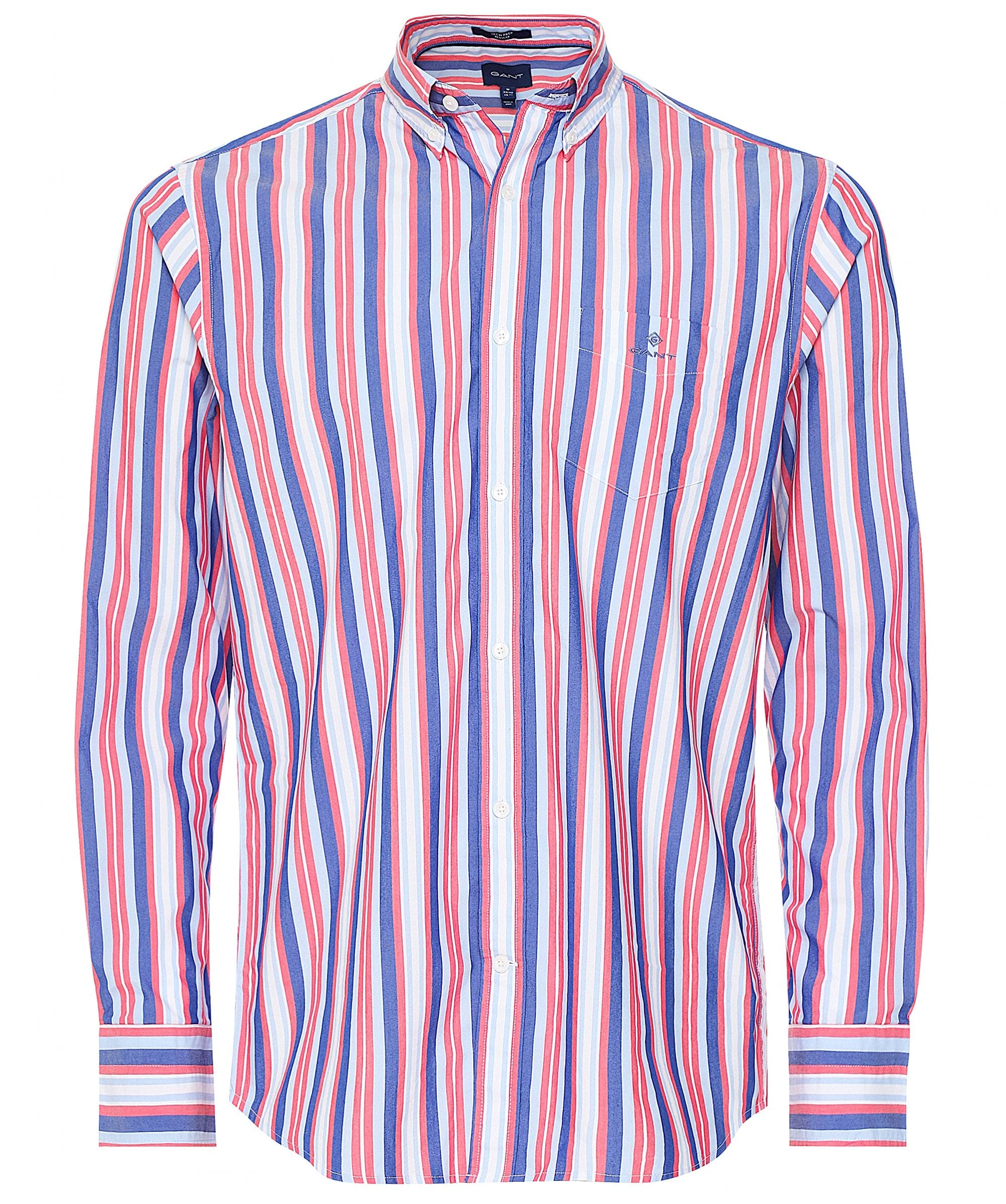 Chemise Tech Prep GANT Hommes Regular à Rayures Surf Rose