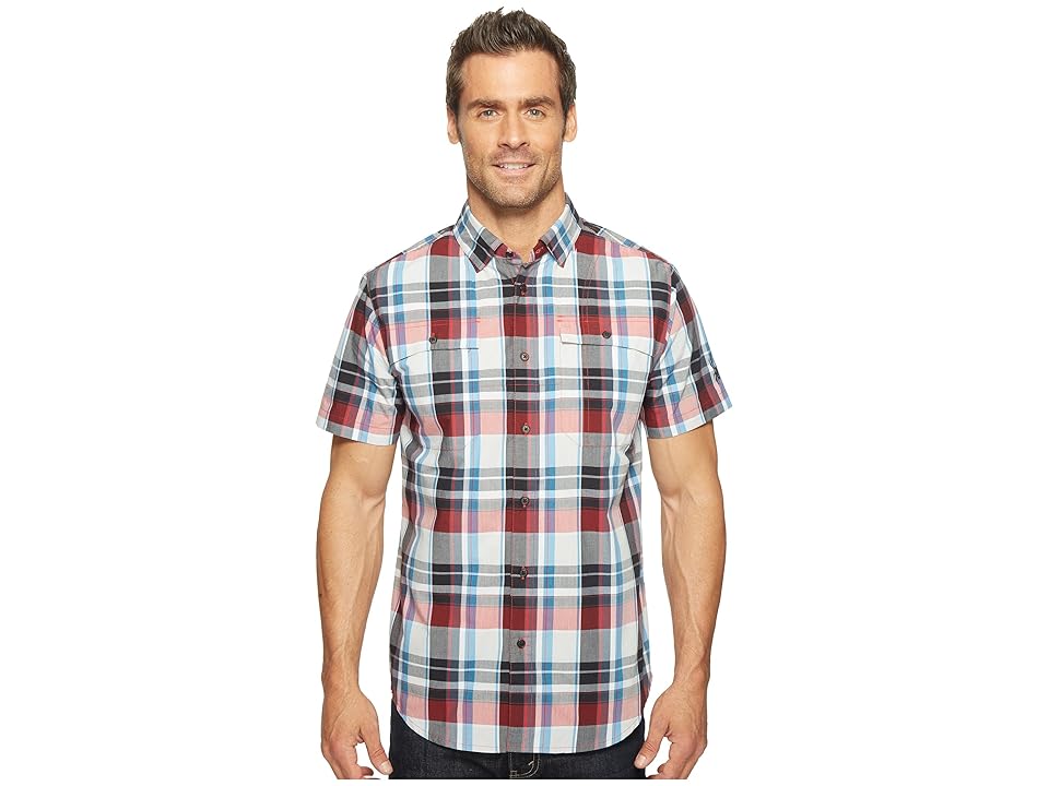 

Spyder Crucial Short Sleeve Button Down Shirt (Red Plaid) Men's Short Sleeve Button Up