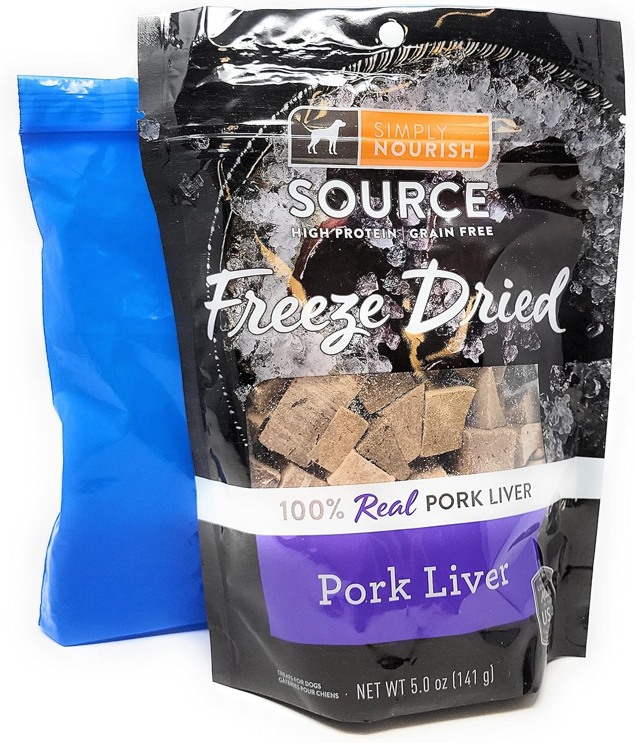 Simply Nourish Freeze Dried Dog Treats (Pack of 2, Pork