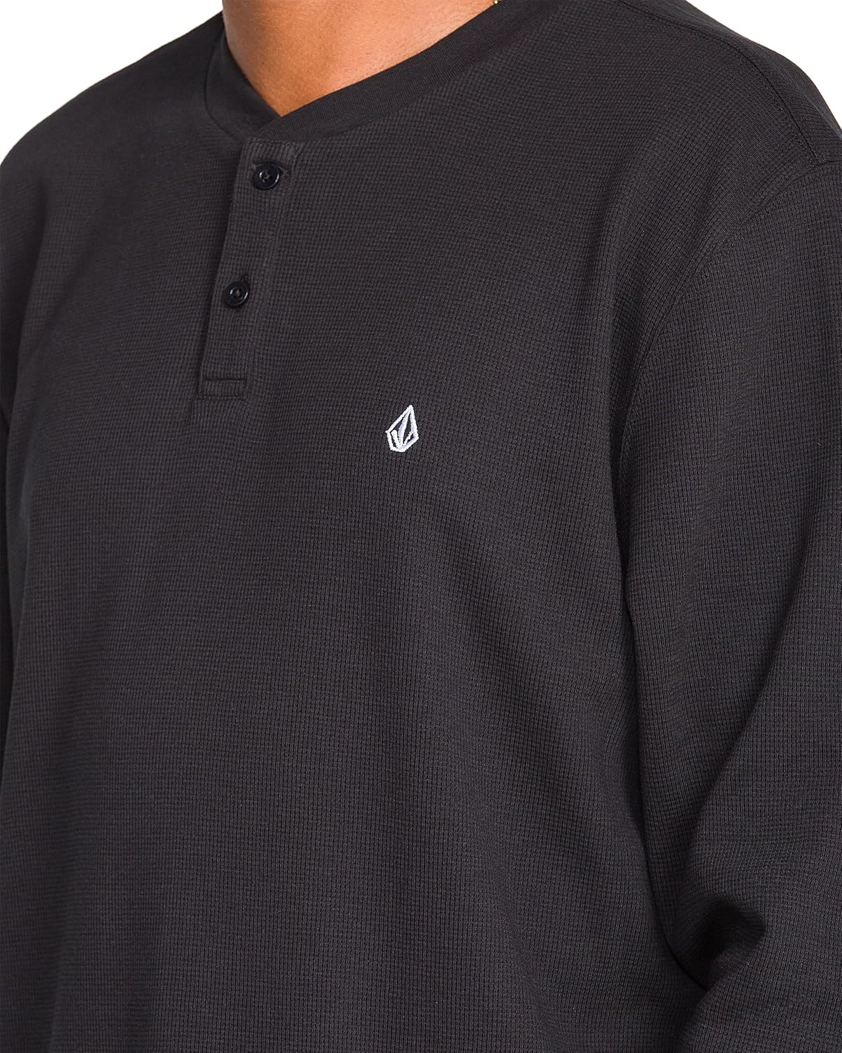 Volcom Men's Russel Long Sleeve Henley Thermal Shirt - Image 4