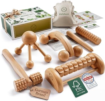 HELDSON  Wooden Massage Set FSC 100%