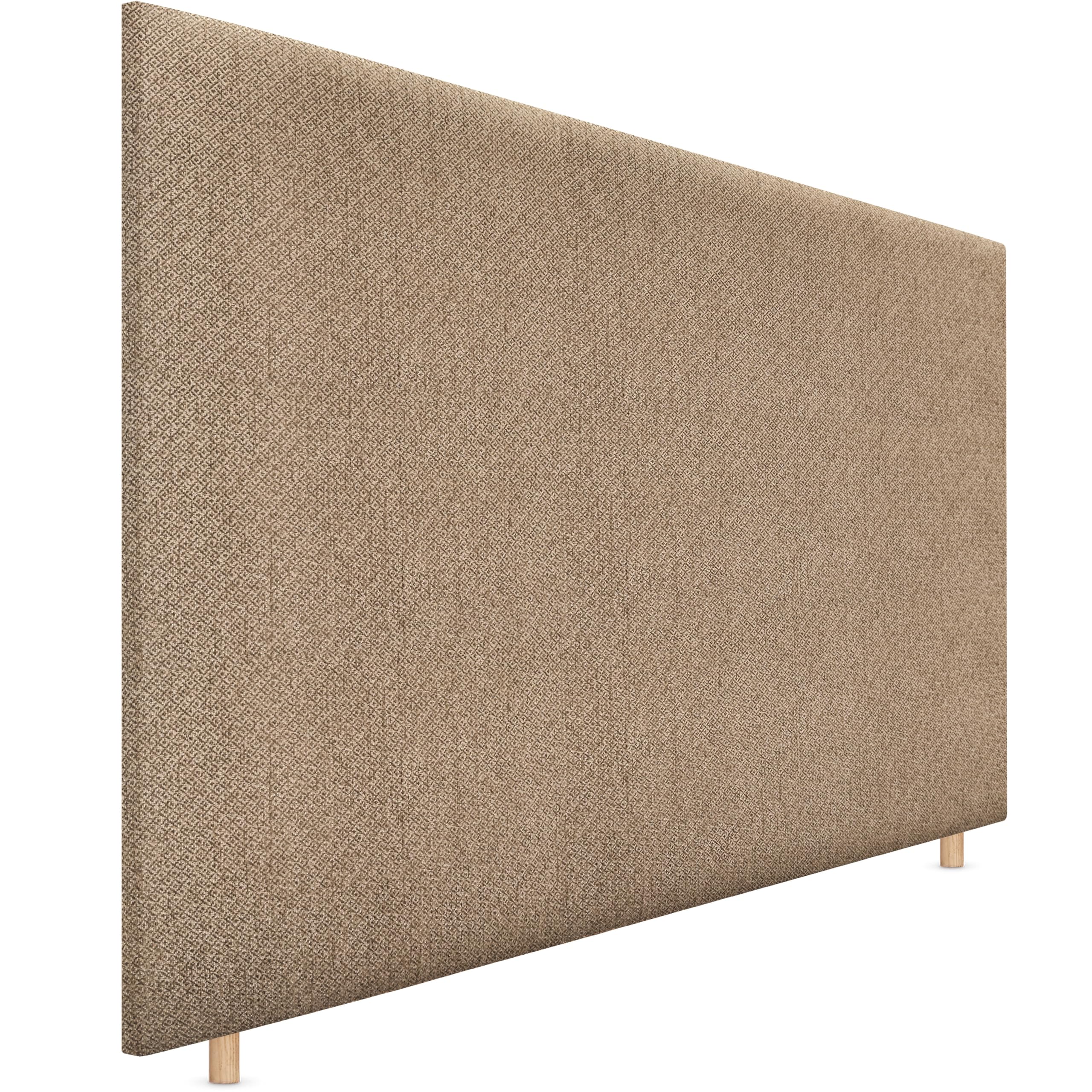 DHOME Cabecero de Tejido Luxury Liso hasta el Suelo con 8cm de Grosor Cabezal Tapizado Cama Dormitorio Moderno Top Trending (Golden Wood, 150cm)