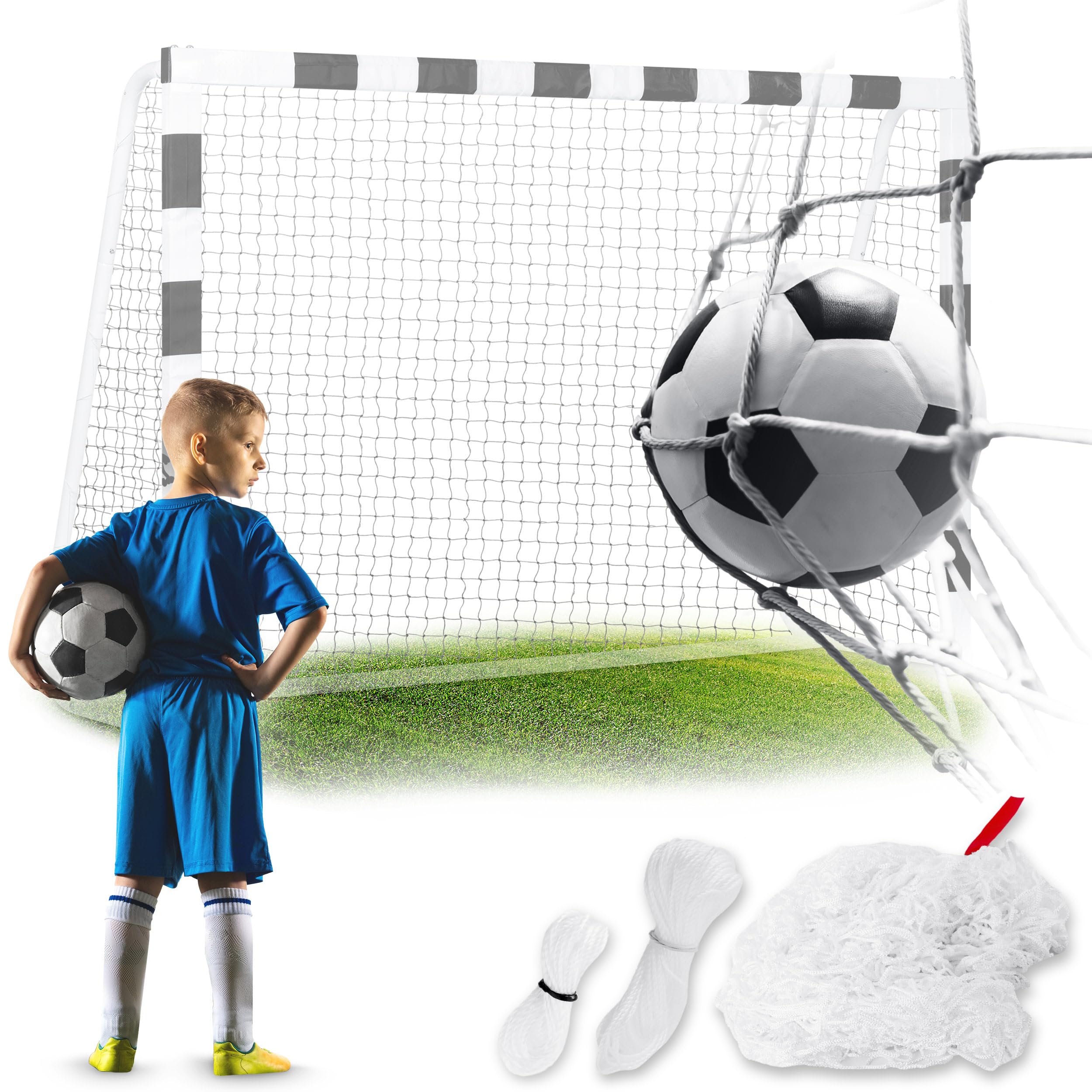 Neo-Sport Red portería de fútbol 180 x 120 x 60 cm
