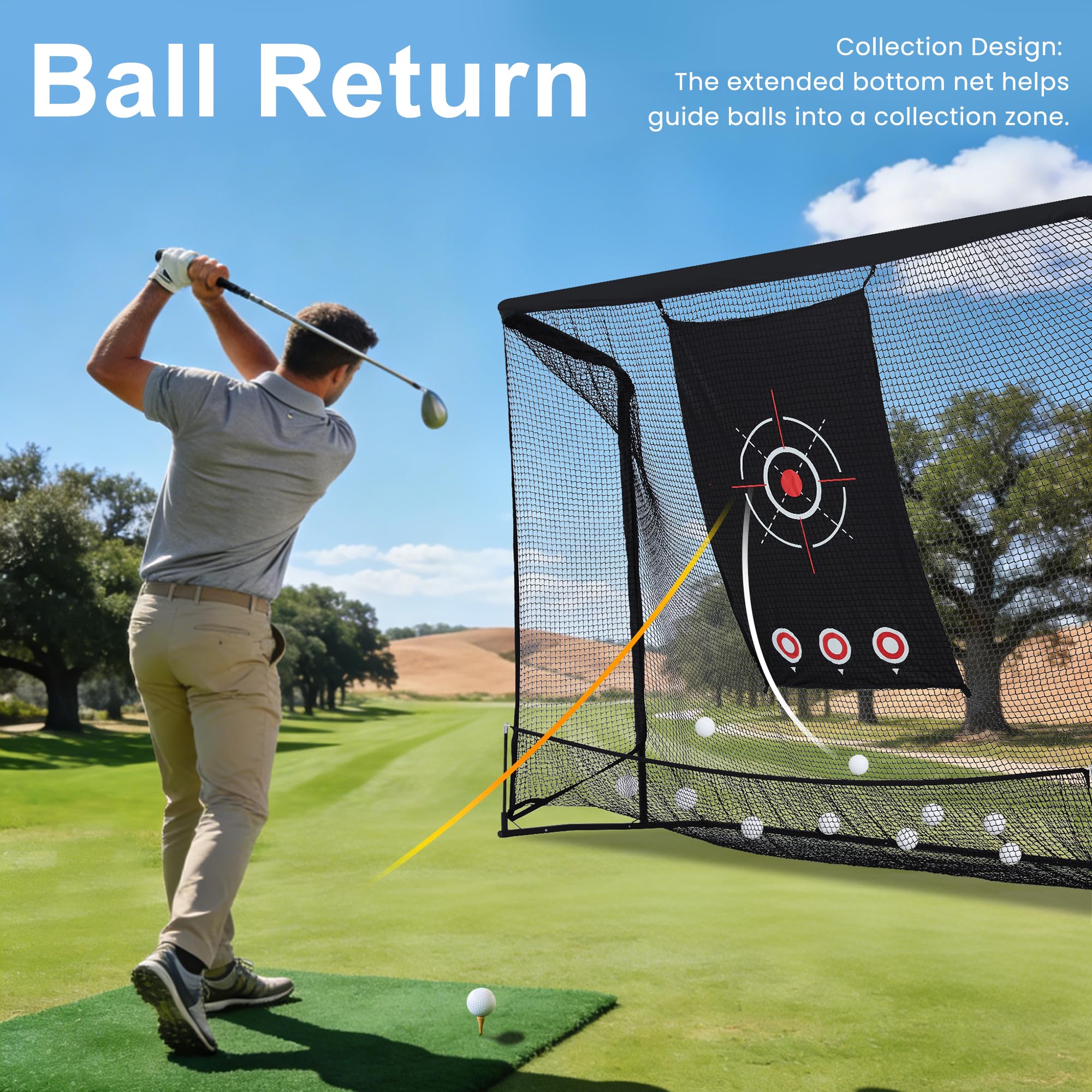 Golf-Übungsnetz