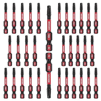 GEINXURN Magnetic Impact Tough Square Head Screwdriver Bits Set