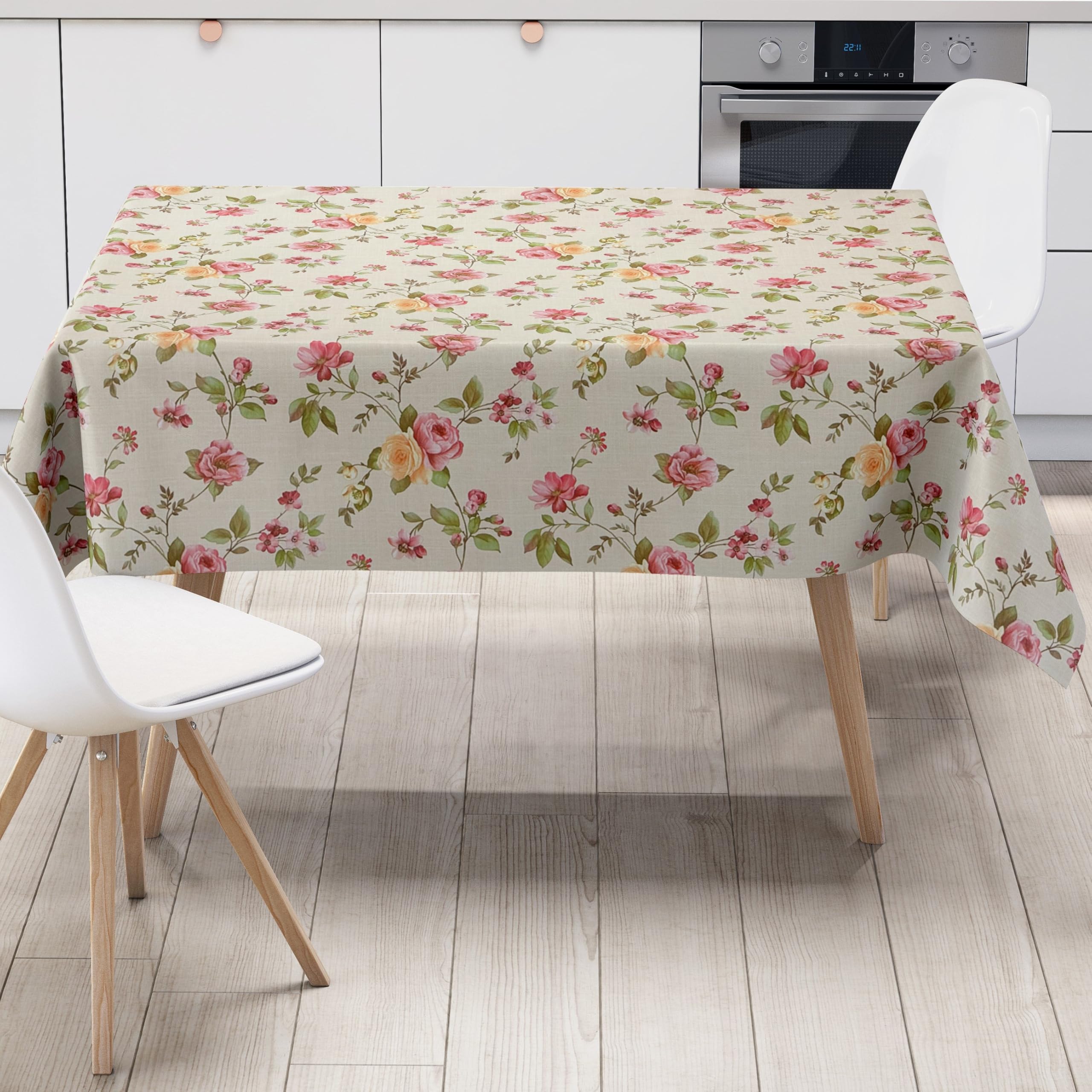KEVKUS Tovaglia cerata DR40 con papaveri e fiori a scelta