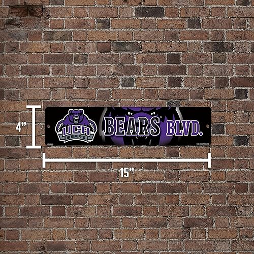 Vista 111 de Rico Industries Letrero de plástico de la NCAA de plástico de 4 x 16 pulgadas Alternativo