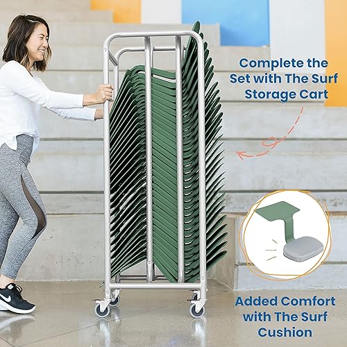 Miniatura 4 de ECR4Kids The Surf - Escritorio portátil para ordenador portátil, mesa de escritorio, Paquete de 1, Verdesalvia